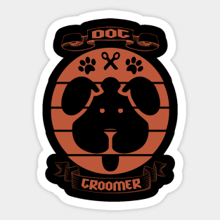 Dog Groomer Shirt Sticker